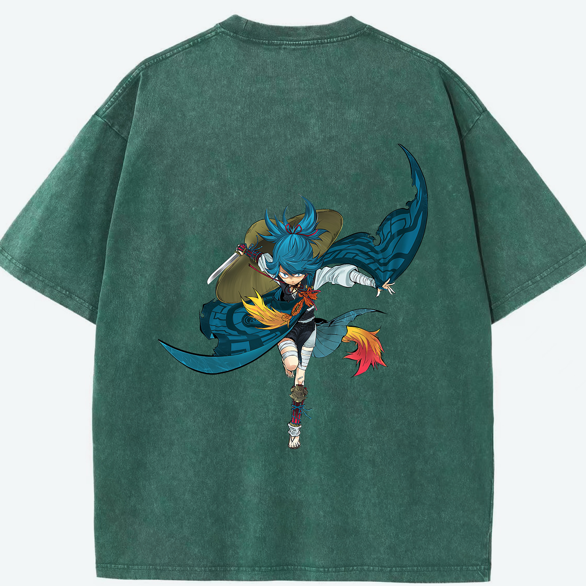 （画像用） 刀剣乱舞 Touken Ranbu 綿100% ヴィンテージ風 半袖Tシャツ（背面プリント）